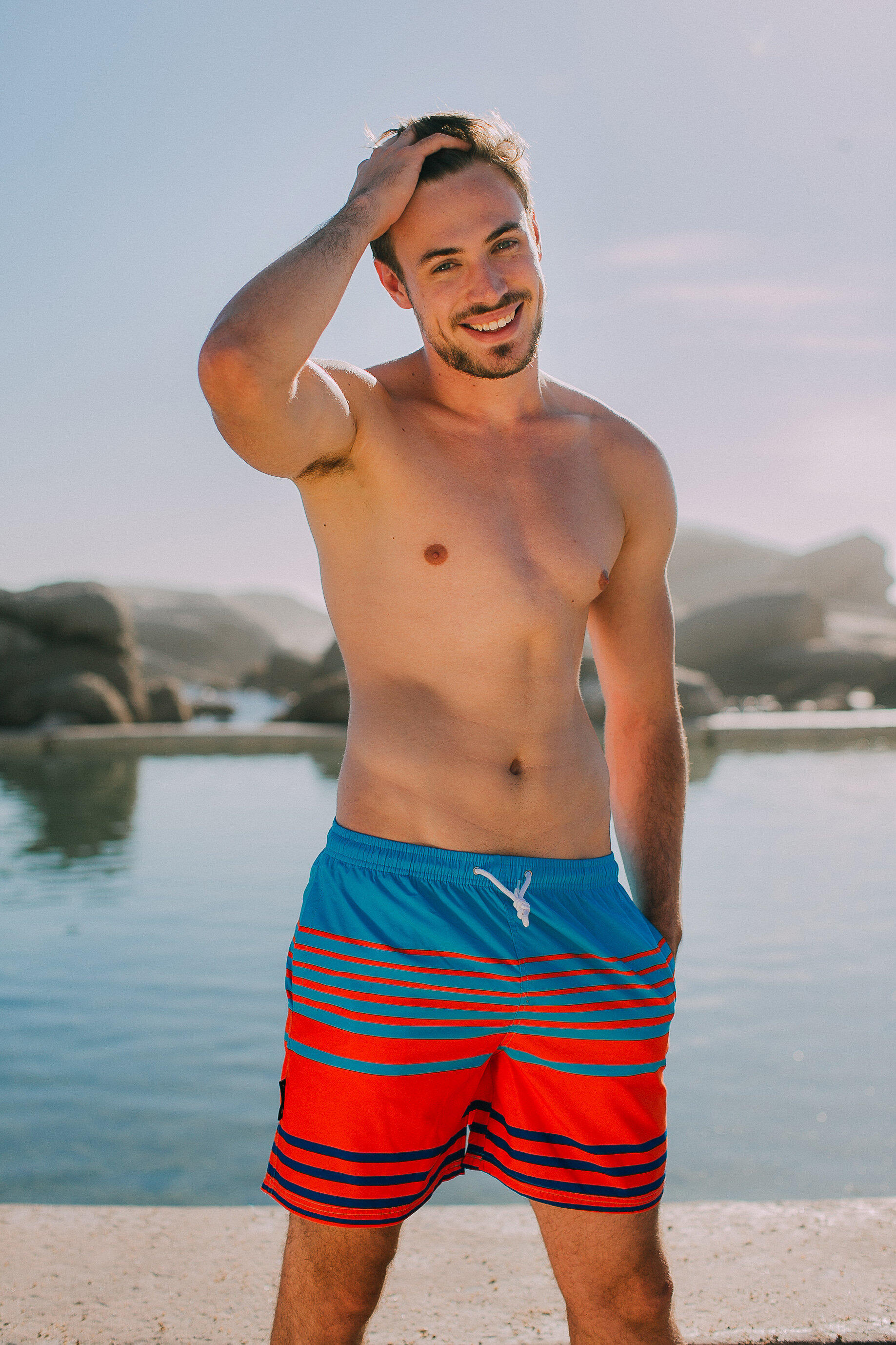 Herren Badehose Style. 564 Streifen 2/5