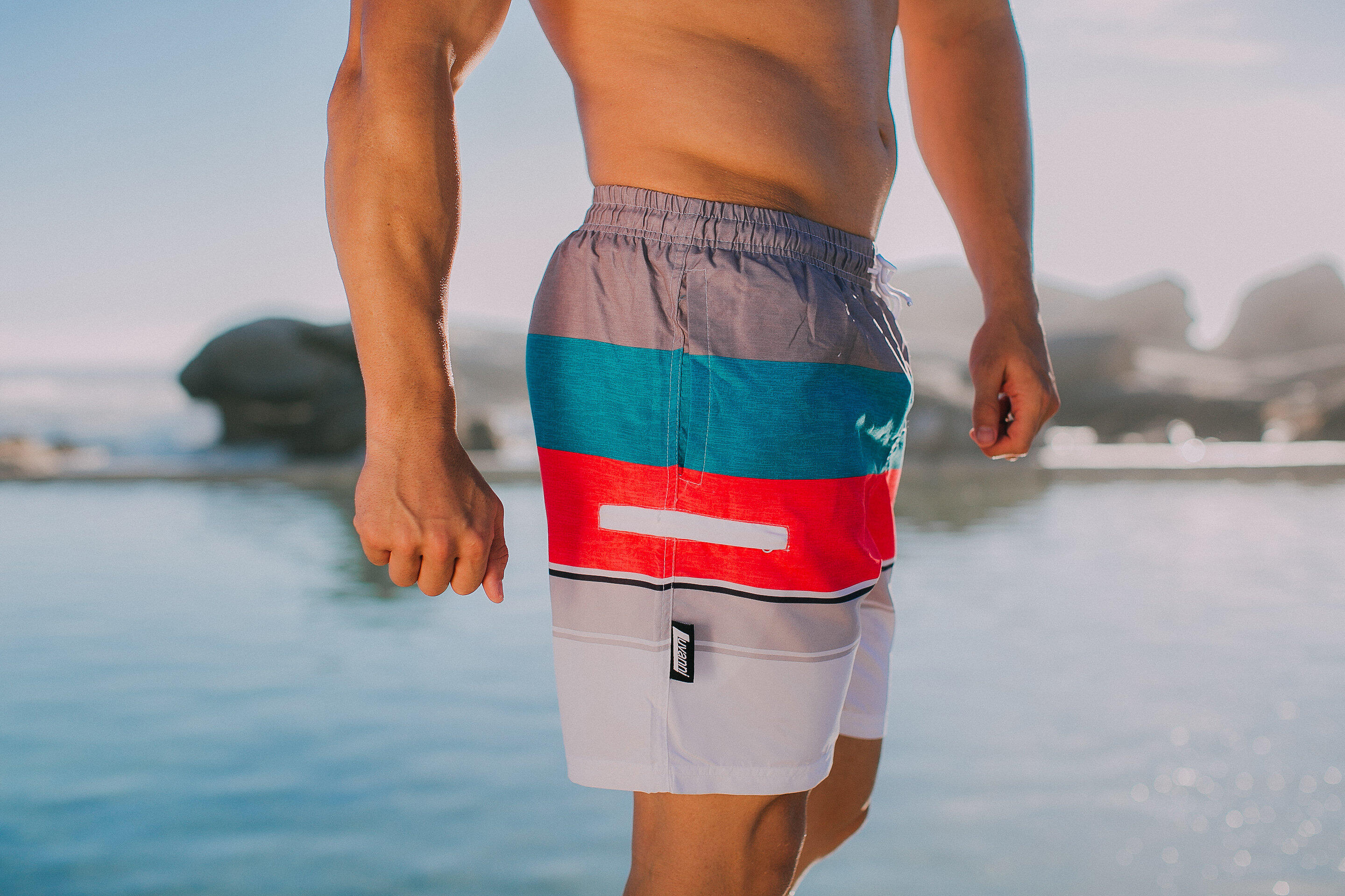 Herren Badehose Style 600 Streifen 5/6