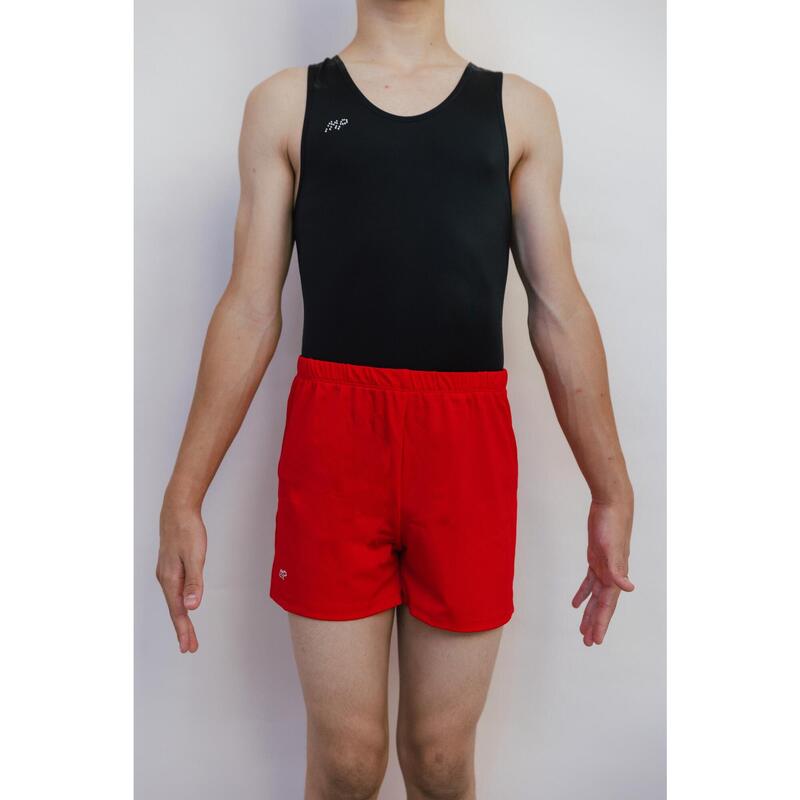 Rood gymshortje voor jongens