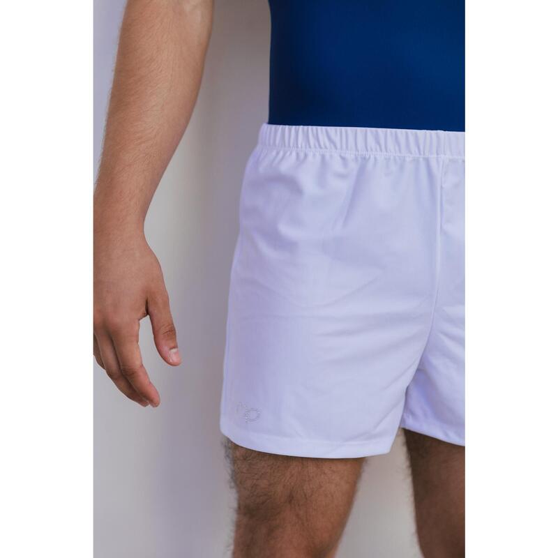 Witte herenshort