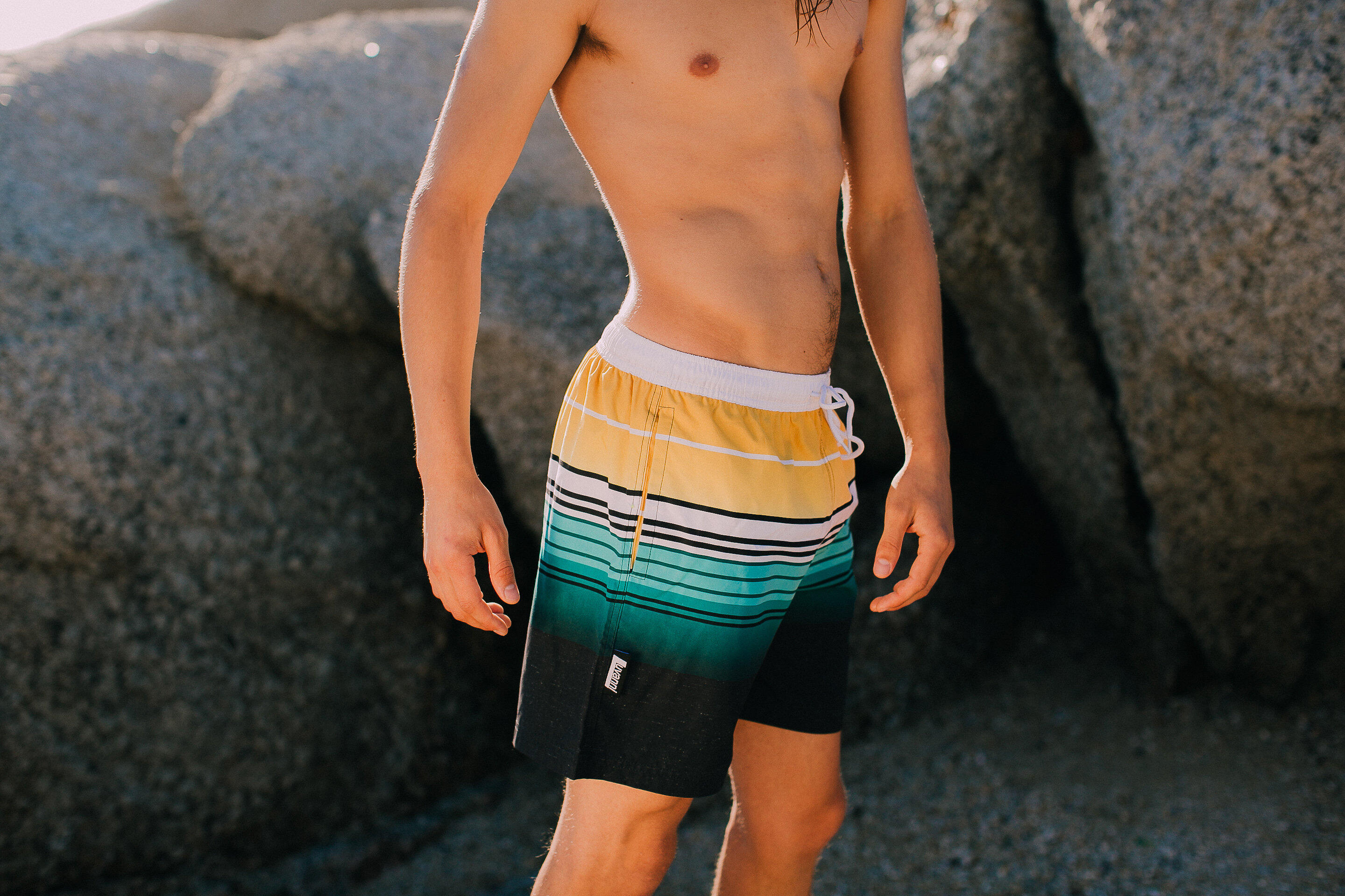 Herren Badehose Style. 580 Streifen 5/6