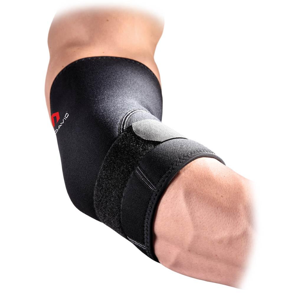 MCDAVID Tenniselleboog Ondersteunende Brace met Strap ZWART