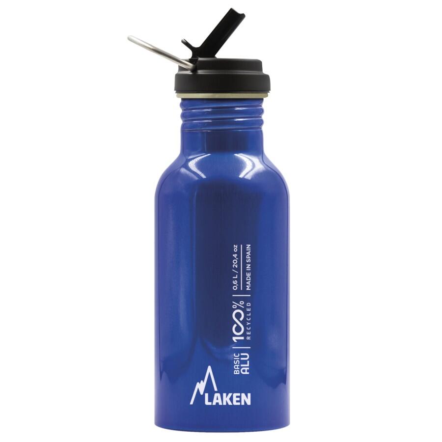 CANTIMPLORA BOTELLA DE ALUMINIO 100 % RECICLADO LAKEN  TAPÓN FLOW 600 ML 2/5