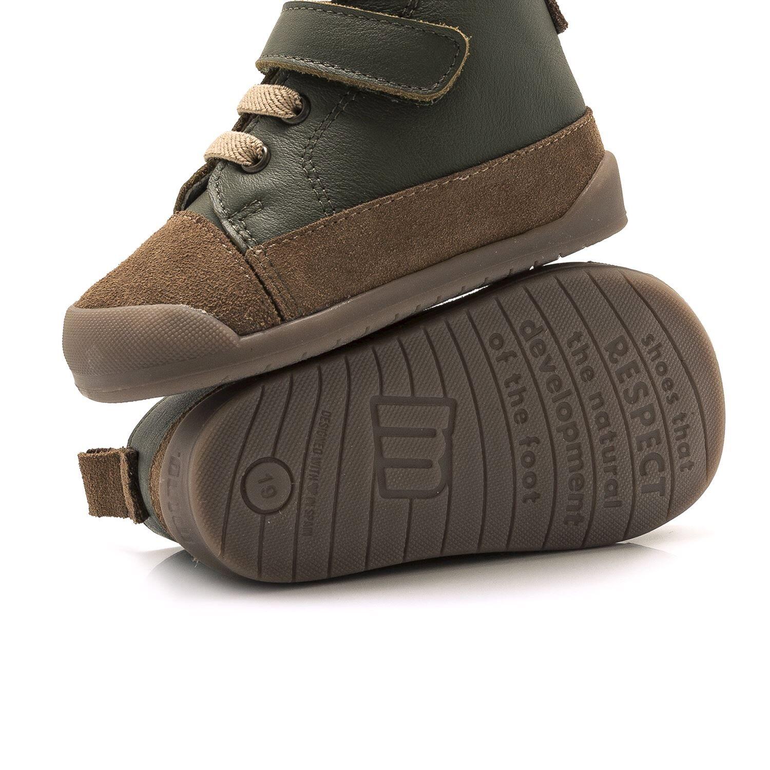 botas de tornozelo menino barefoot mtng free verde 5/7