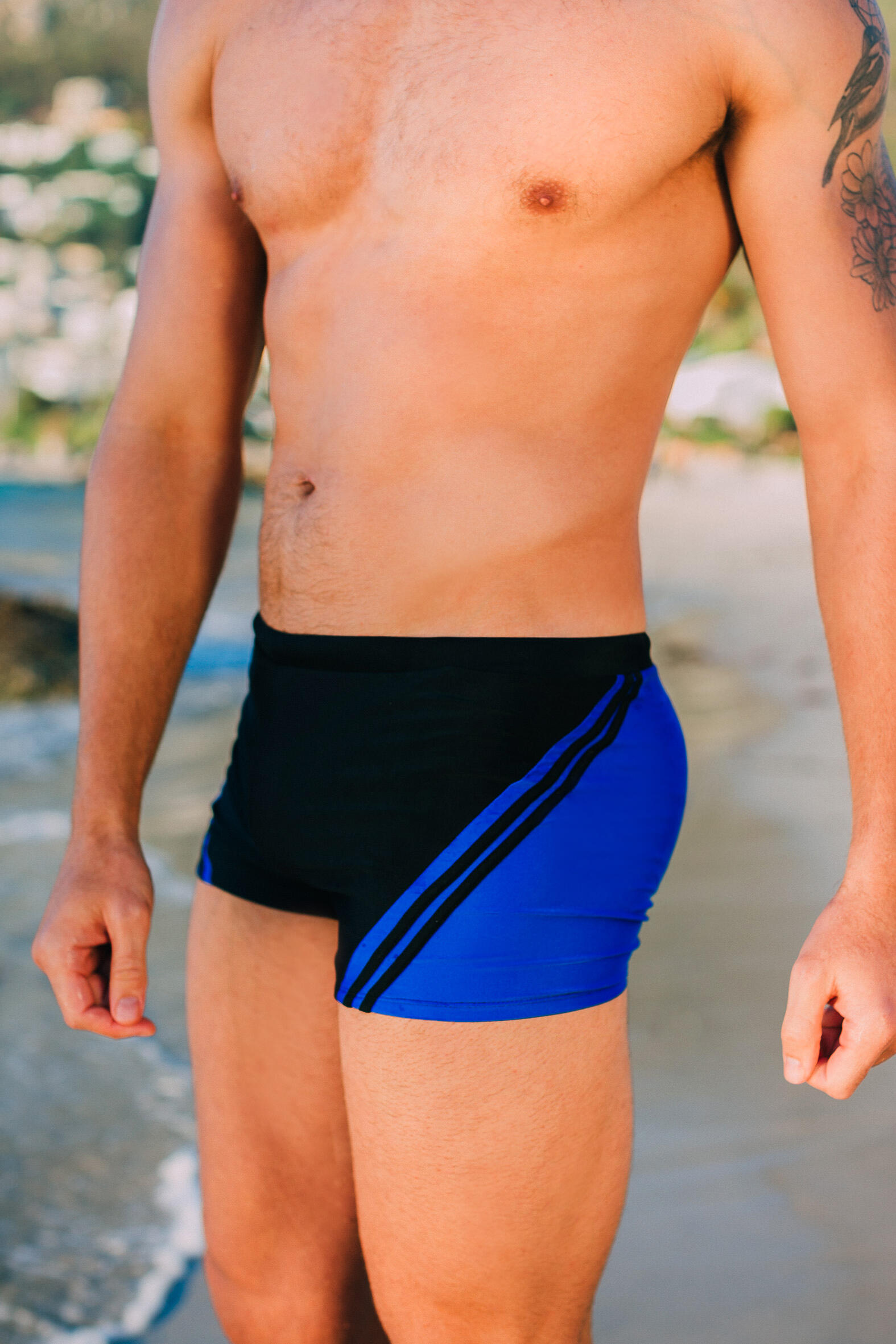 Herren Badehose TS8 Schwimmhose Gestreift 5/6