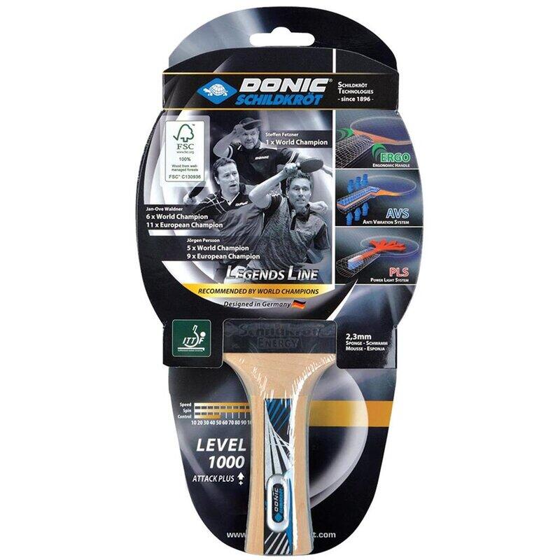 Donic - Raquette De Tennis De Table Donic Legends 1000 - Raquette De Tennis De Table - Multicolore|rouge - Concave - Decathlon