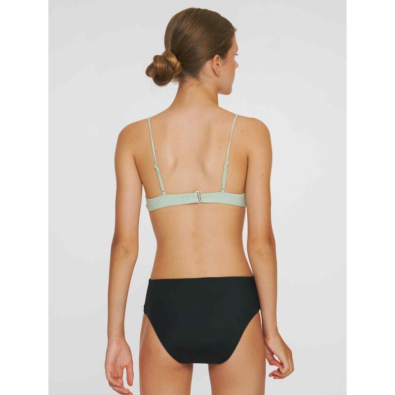 Top Bandeau Mujer: Bikini Menstrual Negro Bañador Menstrual Verano