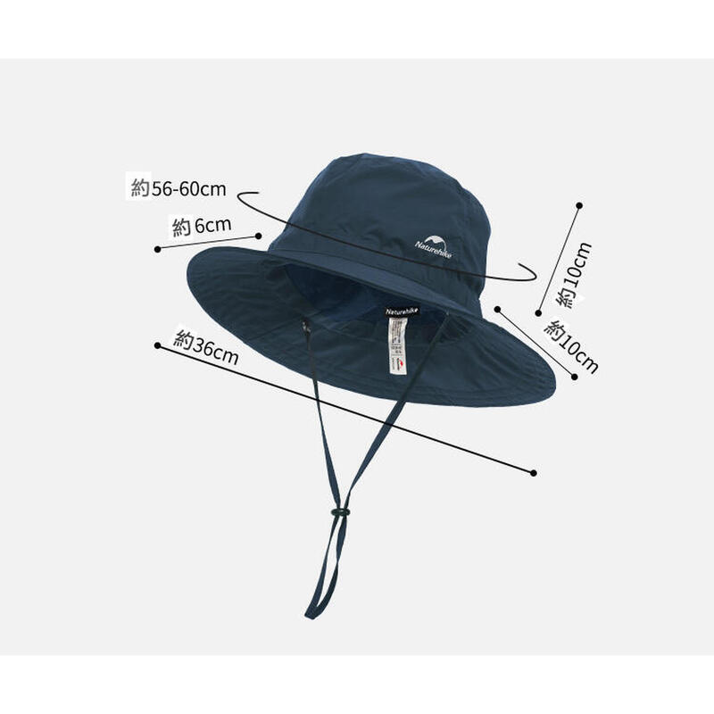Summer Anti UV Fisherman Hat - Navy Blue
