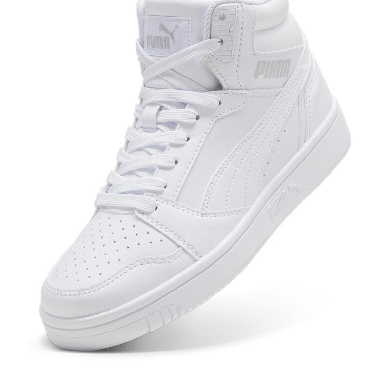 Rebound V6 Mid sneakers voor jongeren PUMA White Cool Light Gray
