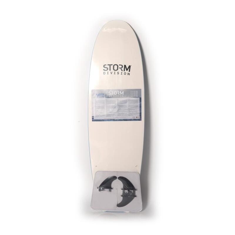 STORM DIVISION - Jetty Softboard - Tabla de surf de espuma - 5'8 - Azul cielo