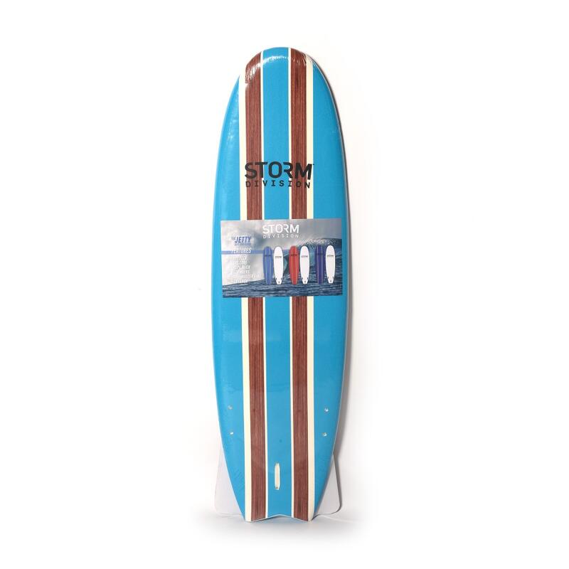 STORM DIVISION - Jetty Softboard - Tabla de surf de espuma - 5'8 - Azul cielo