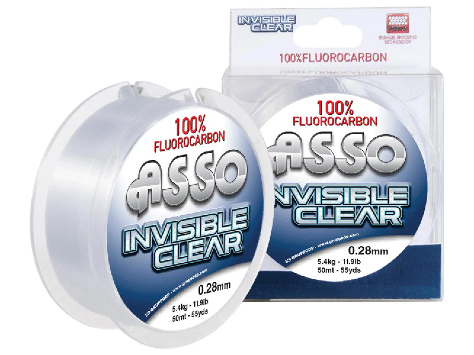 ASSO INVISIBLE CLEAR F.CARBON 1/2