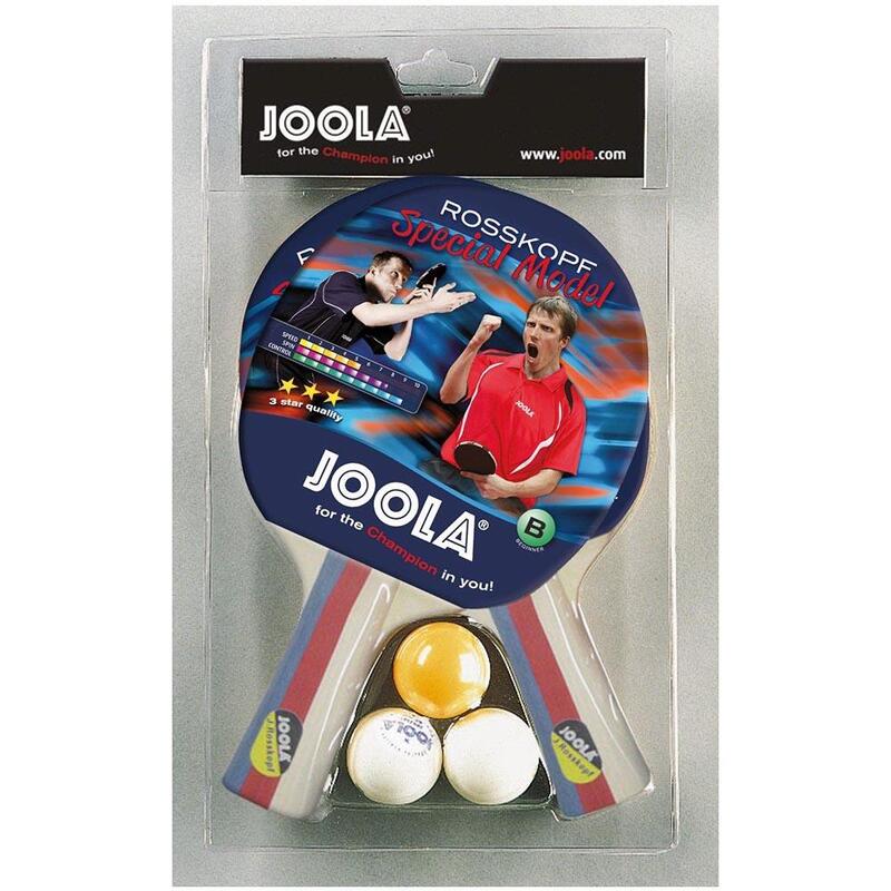 Zestaw do tenisa stołowego Joola Rosskopf Specjal 2 rakietki 3 piłeczki
