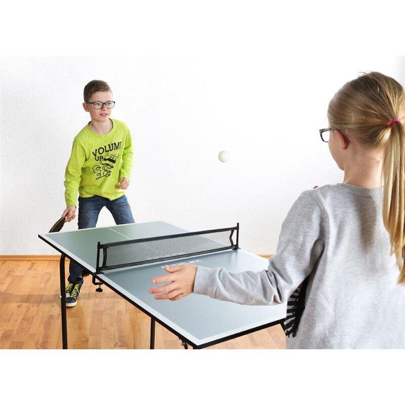 Tischtennisplatte Midi Tischtennis Tisch Platte Indoor mit Tischtennisnetz blau