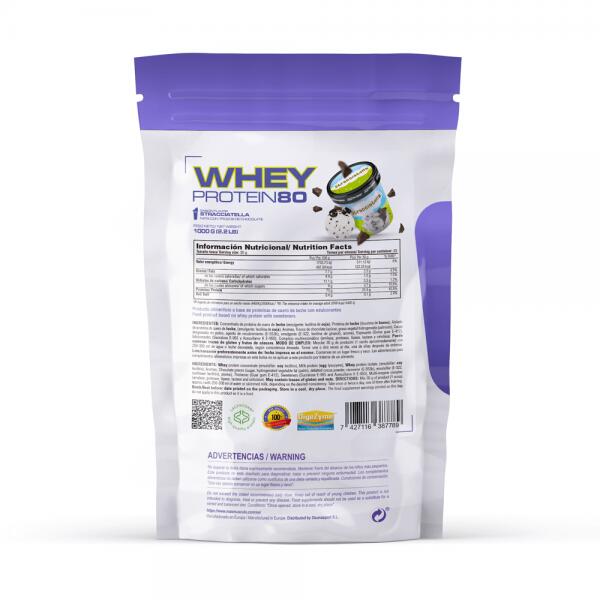 Whey Protein80 - 1Kg Stracciatella de MM Supplements