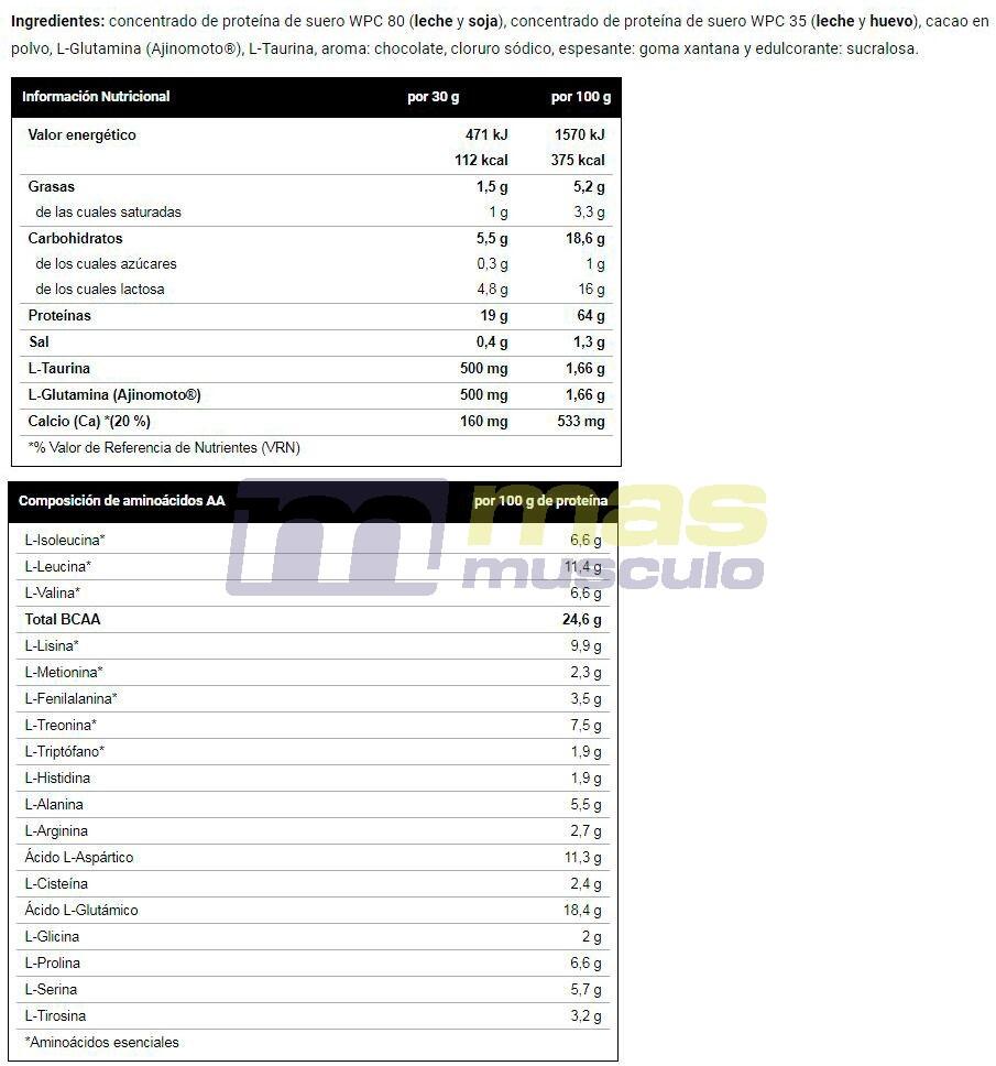 Whey Amino Complex - 1kg Chocolate VitoBest 6/6