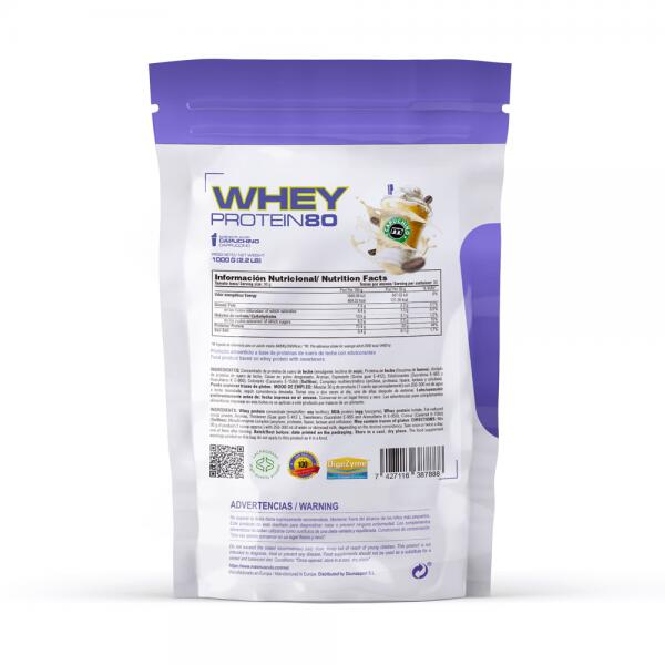 Whey protein80 - 1kg Biscuits noirs de MASmusculo 3/6