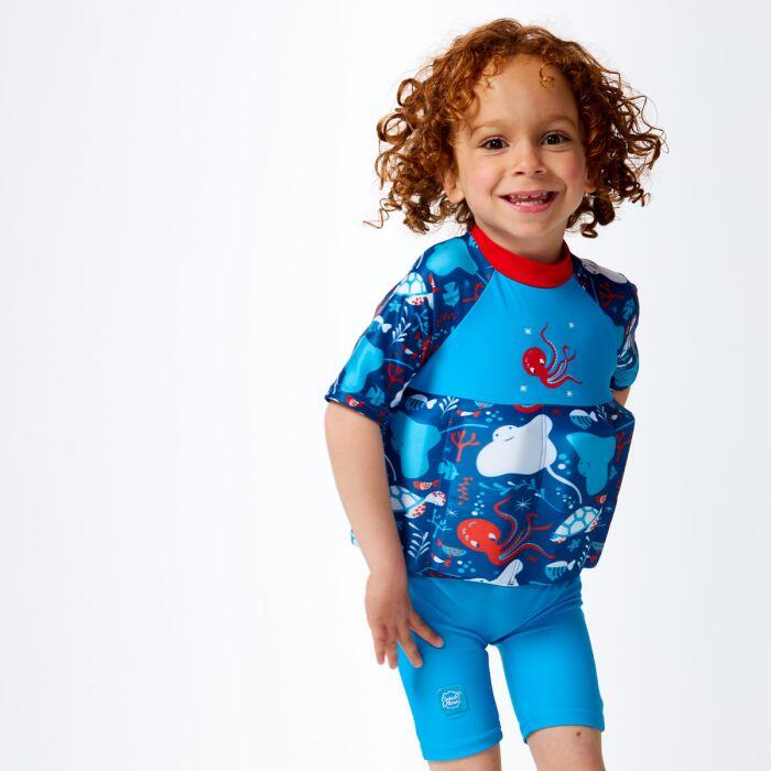 Splash About Kids Sleeved Floatsuit with Adjustable Buoyancy, Sea Life 3/5