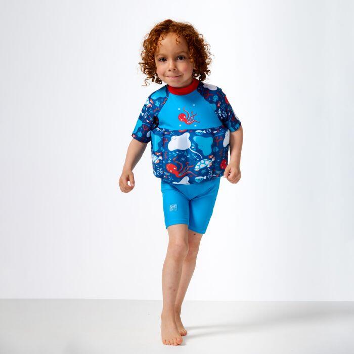 Splash About Kids Sleeved Floatsuit with Adjustable Buoyancy, Sea Life 4/5