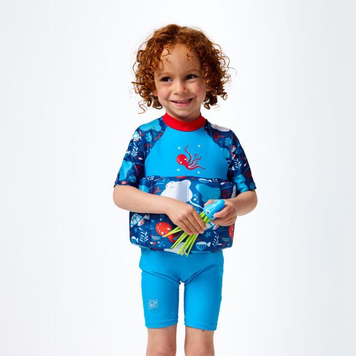 Splash About Kids Sleeved Floatsuit with Adjustable Buoyancy, Sea Life 2/5