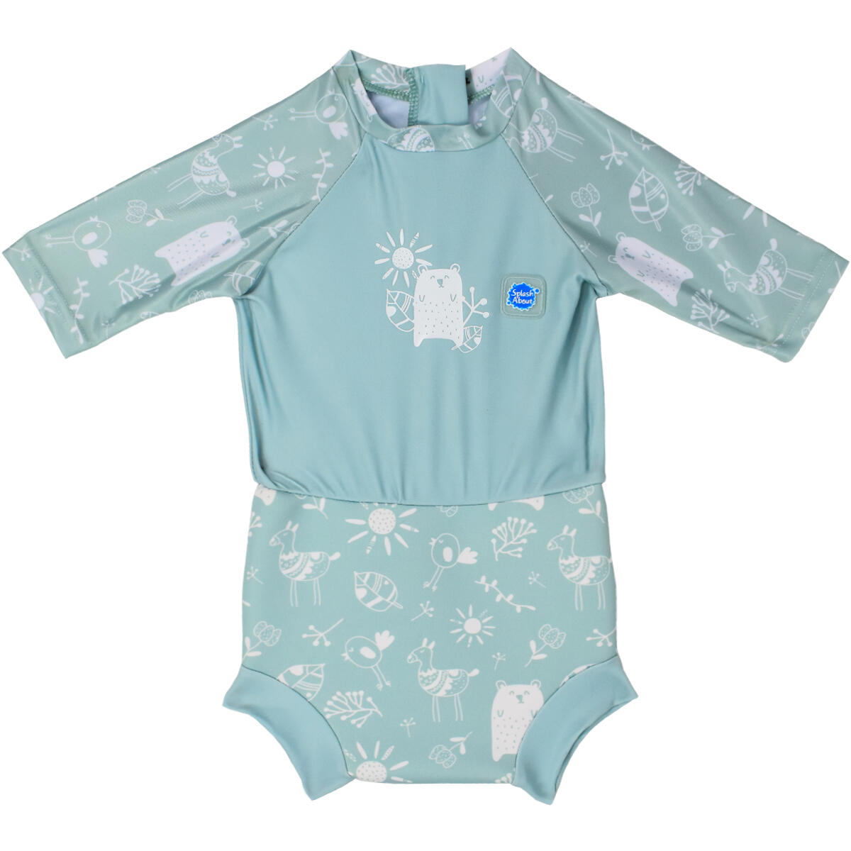 SPLASH ABOUT Splash About Happy Nappy Sunsuit, Sunny Bear
