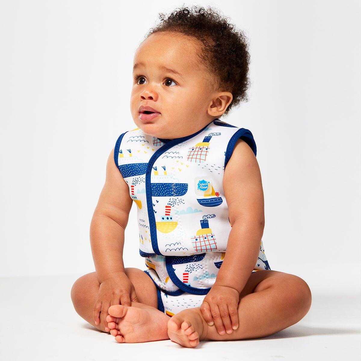 Splash About Baby Wrap Wetsuit, Tug Boats 3/5