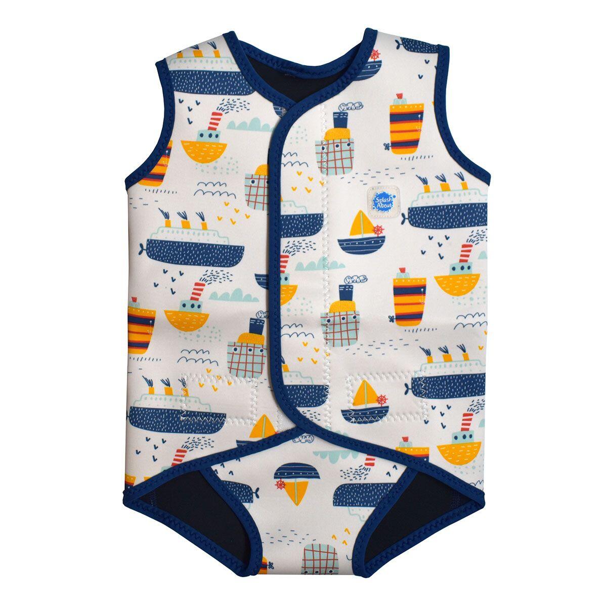 Splash About Baby Wrap Wetsuit, Tug Boats 1/5