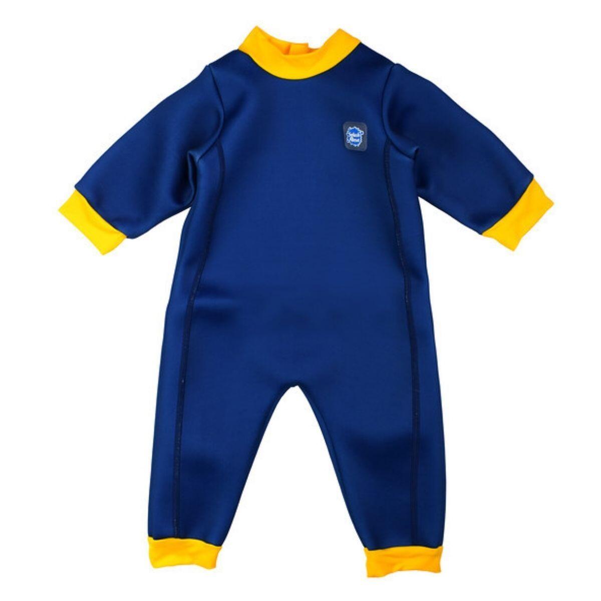 navy blue / yellow