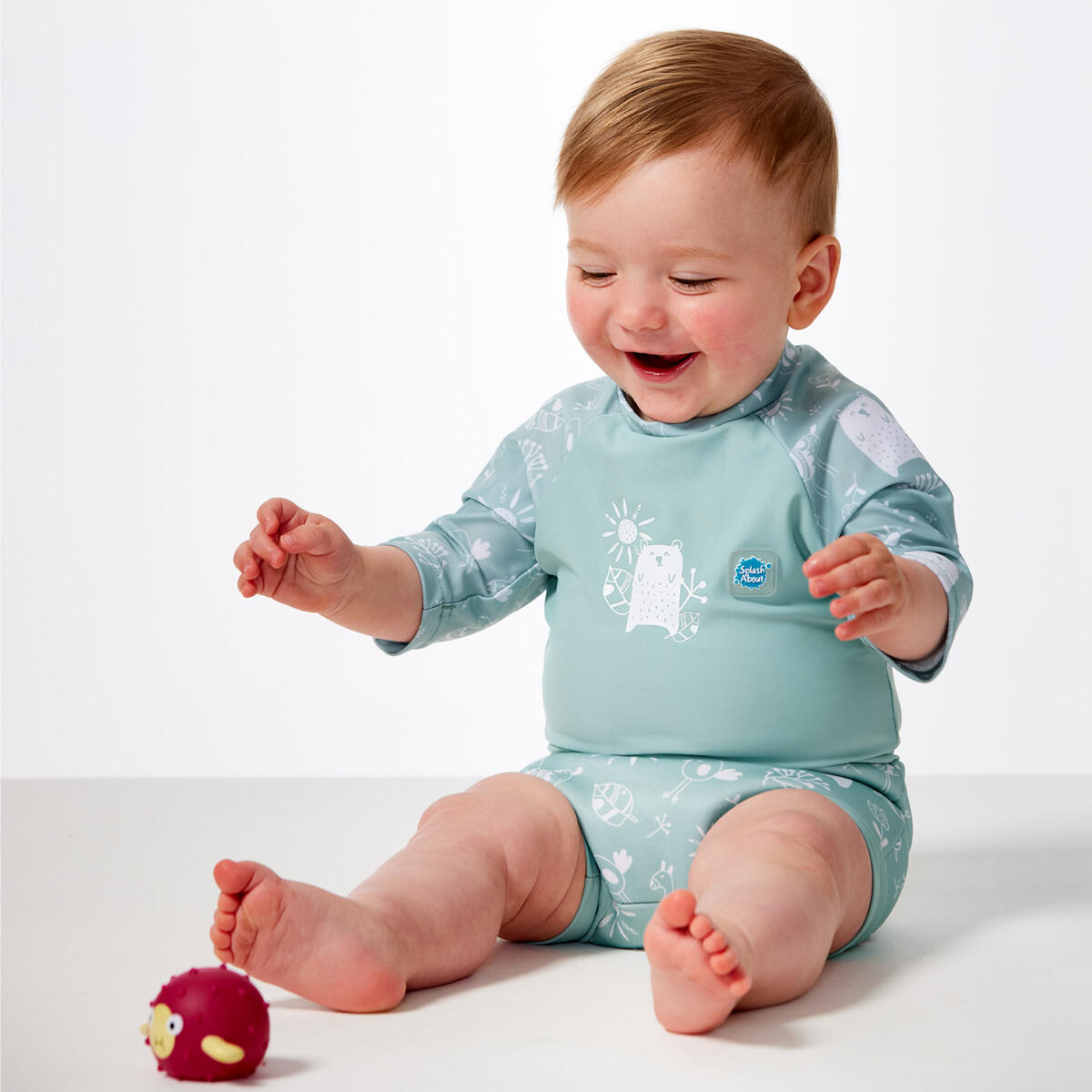 Splash About Happy Nappy Sunsuit, Sunny Bear 3/4