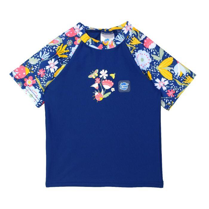 SPLASH ABOUT Splash About Kids Short Sleeve Rash Top, Garden Delight