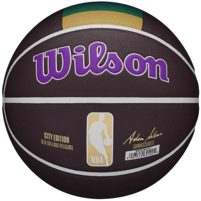 Bola de basquetebol Wilson NBA Team City Collector New Orleans Pelicans Ball