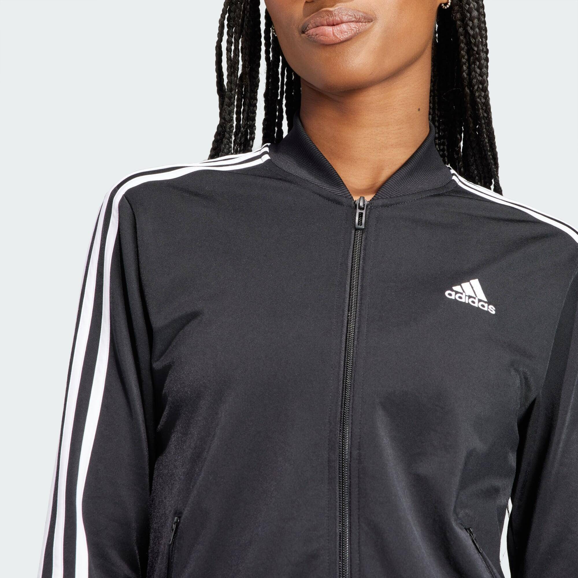 Adidas W 3S TR TS Women Training Track Suit Black -  4