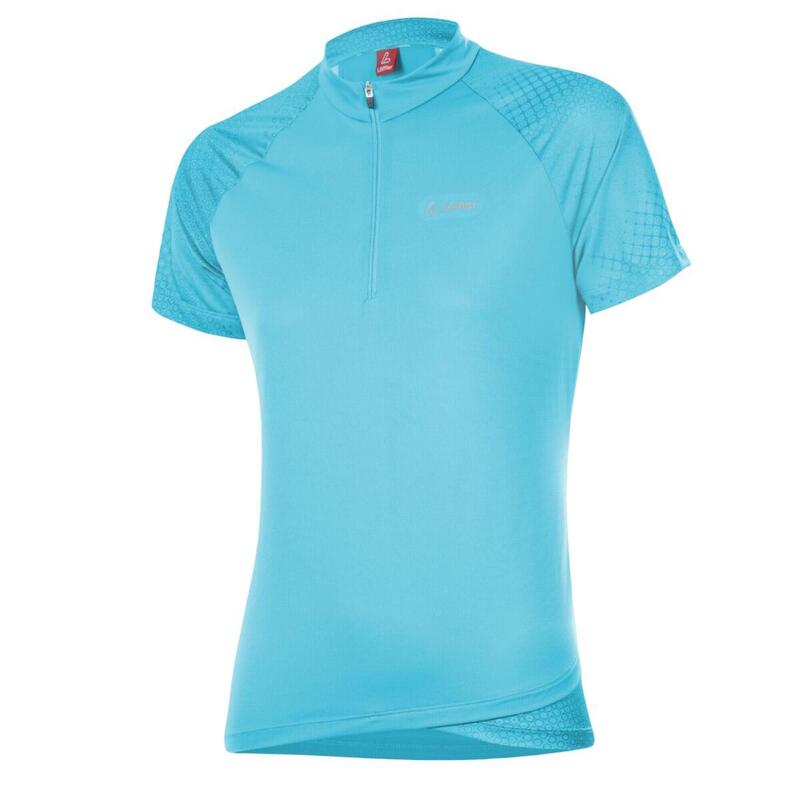 Wielrenshirt voor dames korte mouwen W Bike Shirt HZ Rise 3.0 - Blauw