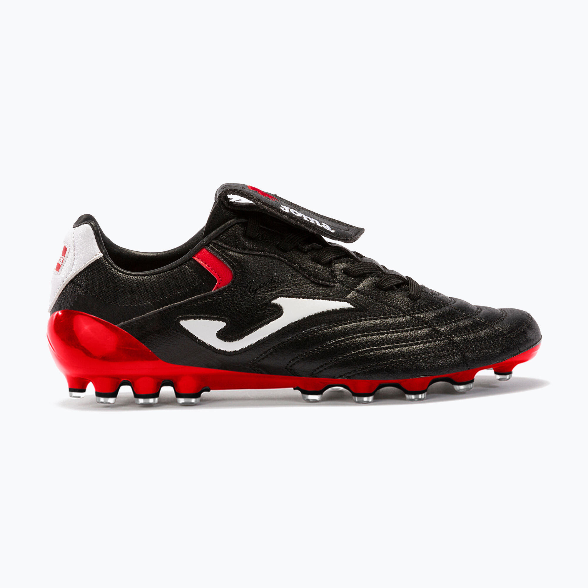 Zapatilla Futbol Hombre Joma Aguila Cup 2301 Negro Rojo 2/6