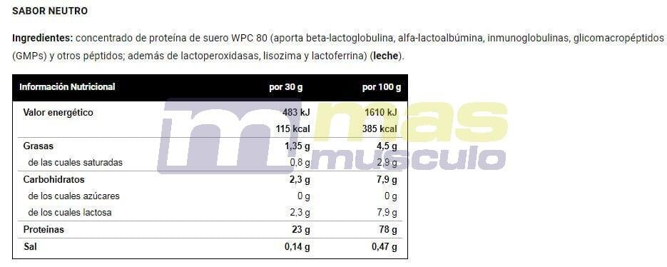Whey protein 100% - 1kg Neutro da VitoBest 5/5