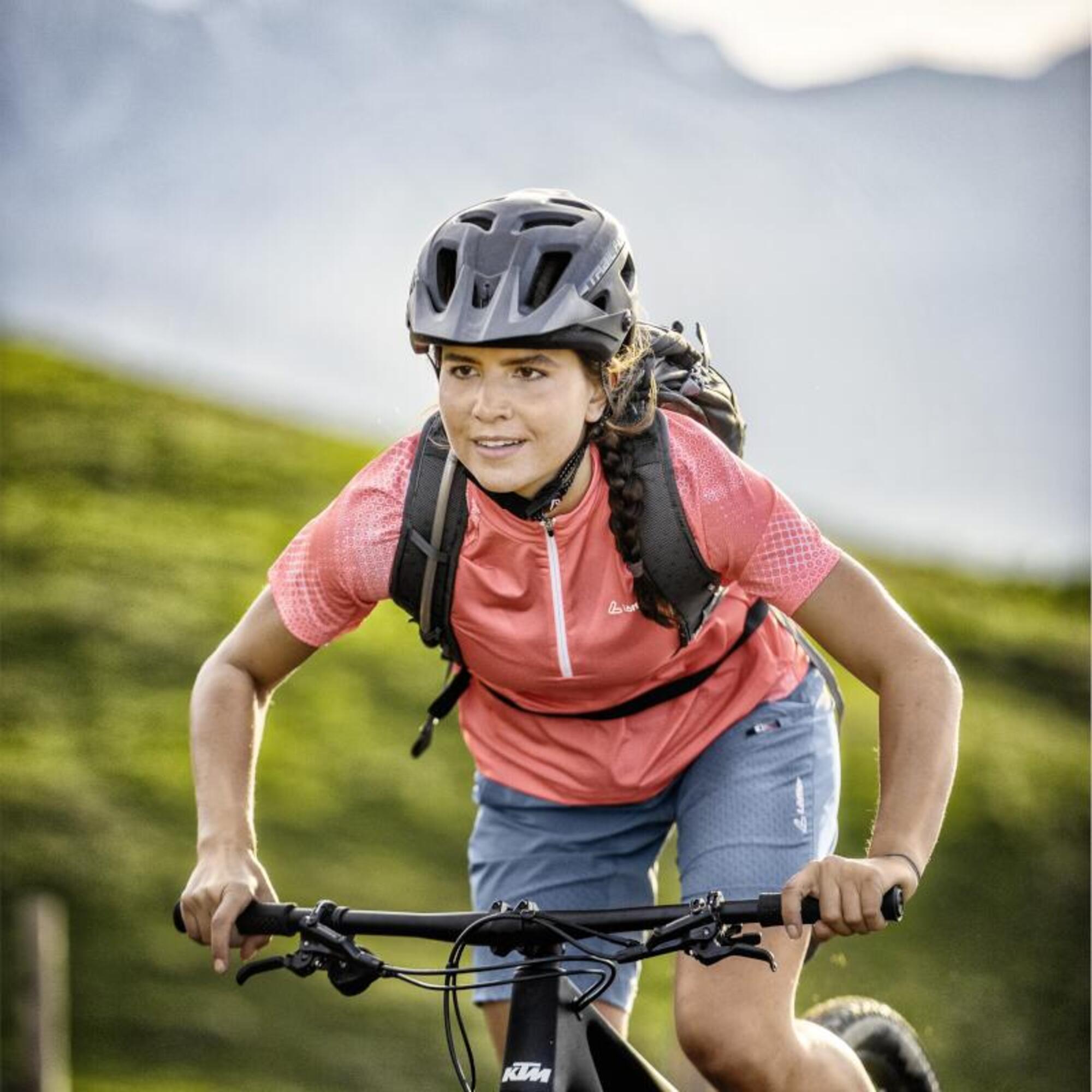 Chemise cycliste à manches courtes pour femmes W Bike Shirt HZ Rise 3.0 - Bleu