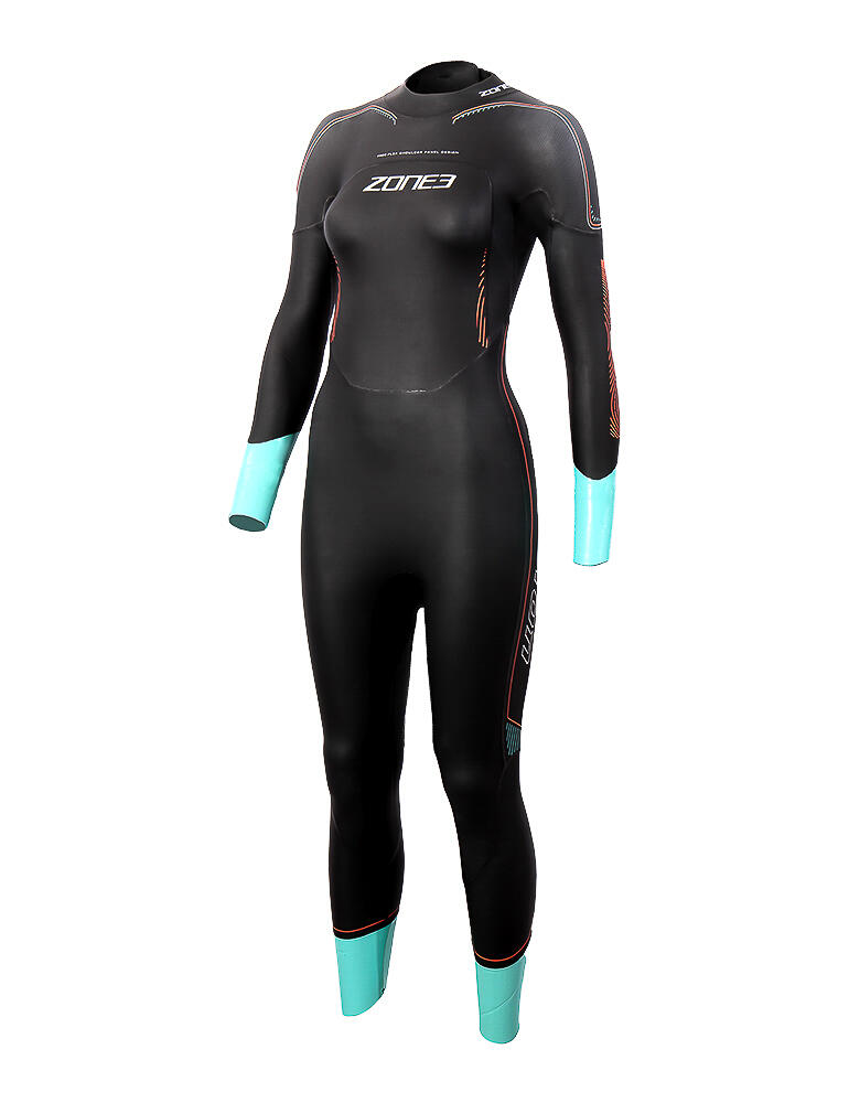 Zone 3 Womens Vision Wetsuit XS black/red 3/5