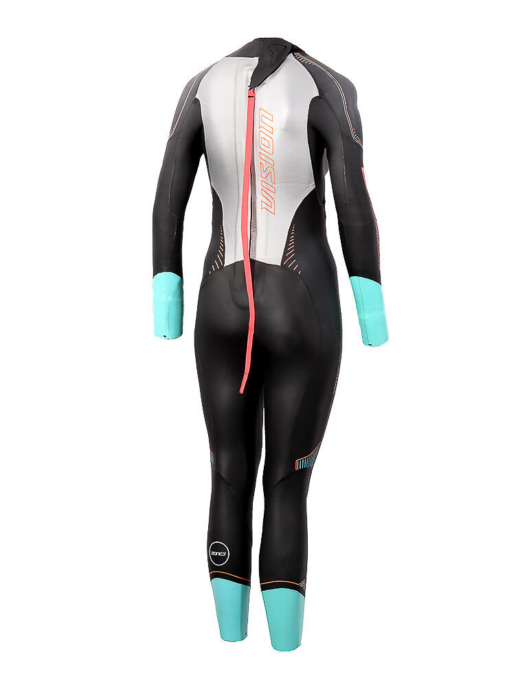 Women's Vision Wetsuit Black/Blue 4/5