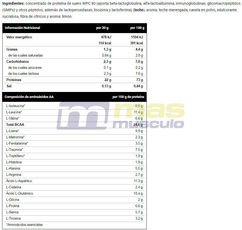 Whey Protein 100% - 1Kg Leche Merengada VitoBest 6/6