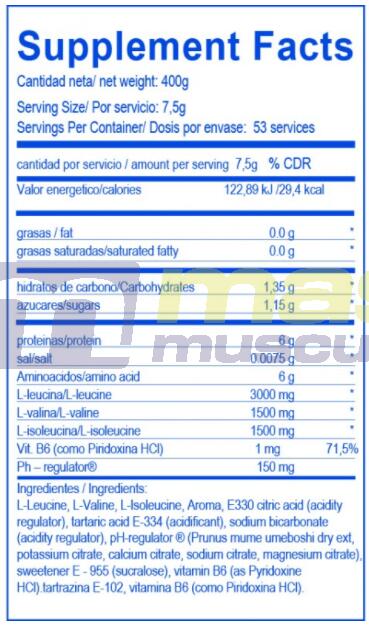 Constructor BCAA 12:1:1 - 400 g Doubler de BIG 3/3