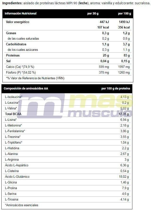 Casein Protein 100% - 1Kg Vainilla VitoBest 4/4