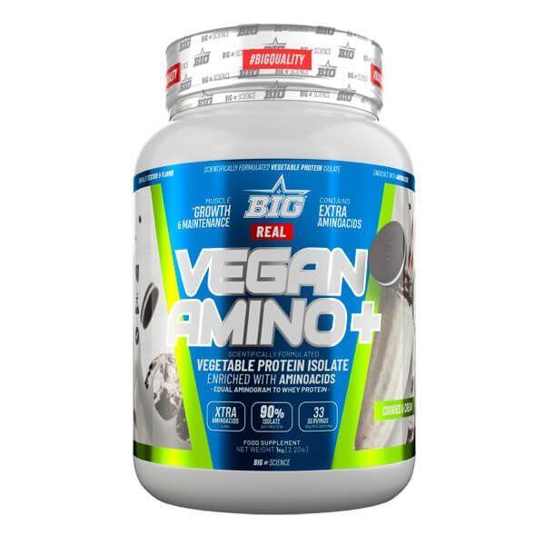 BIG Real Vegan Amino+ - 1 kg di biscotti e panna BIG