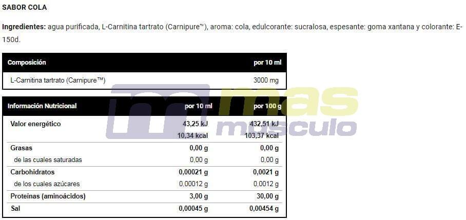 L-Carnitine 3000 - 20 flas Doubler de VitoBest 4/4