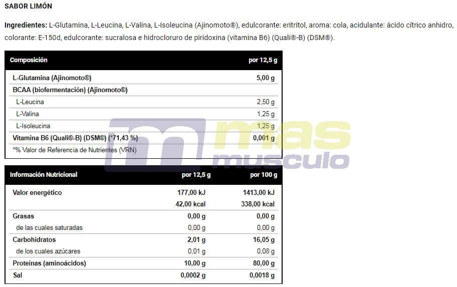 Glutamina + BCAA Complex - 1000g Limão da VitoBest 3/3