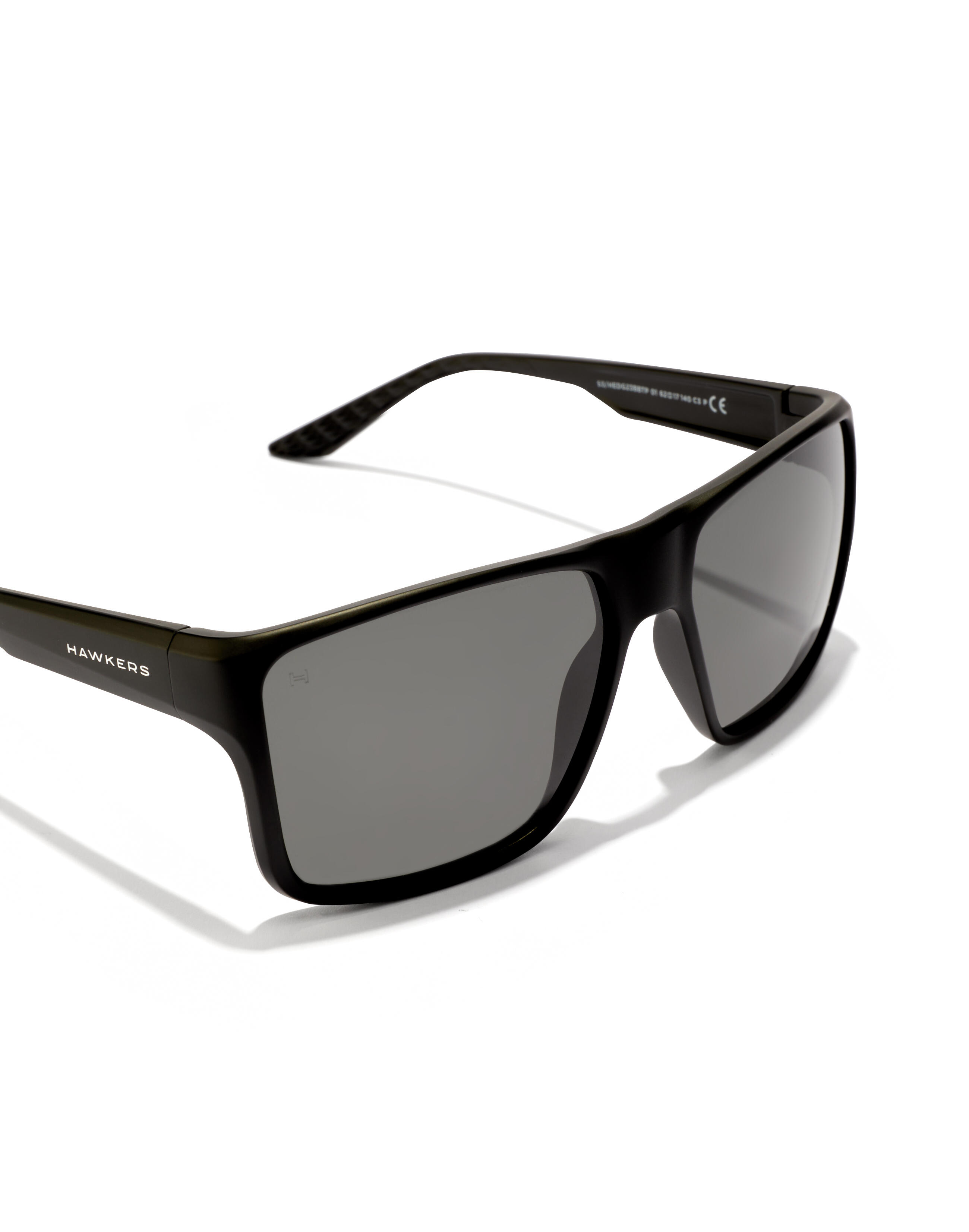 HAWKERS - Gafas de sol para Hombre y Mujer POLARIZED BLACK DARK - EDGE XL 4/6