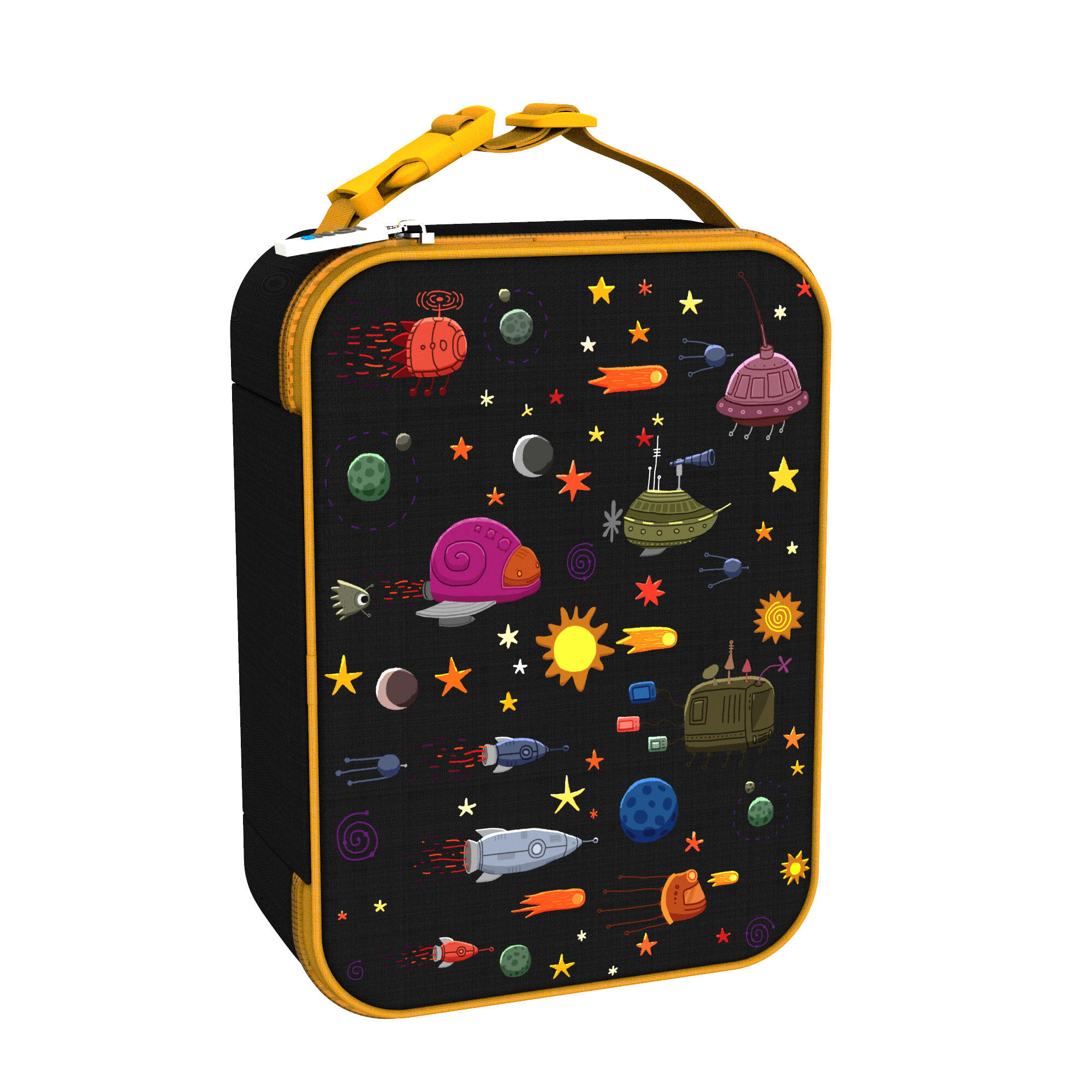 Śniadaniowy zestaw szkolny ION8 Space. Lunchbag i bidon 500ml z RECYCLON 6/7