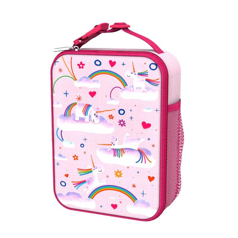 Zestaw lunchowy dla dzieci ION8 Unicorn Rainbows Lunchbag i bidon 400ml