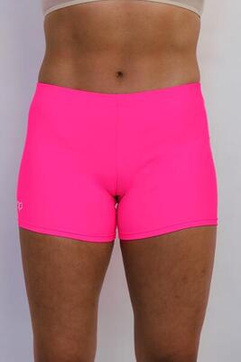 Dames slim fit gym & dance shorts roze