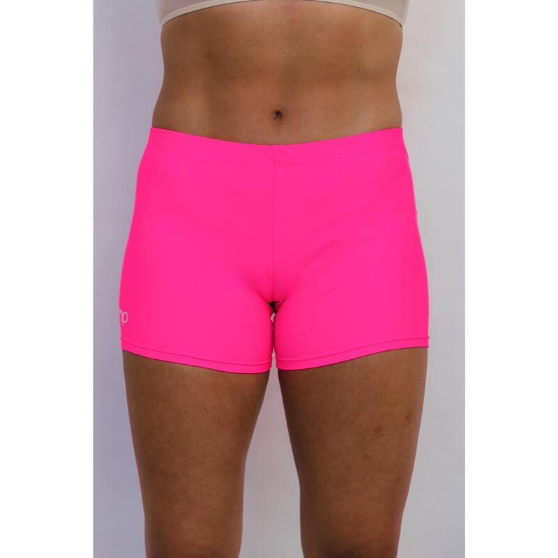 Shorts de Gymnastique et de Danse Rose Fluorescent Femme