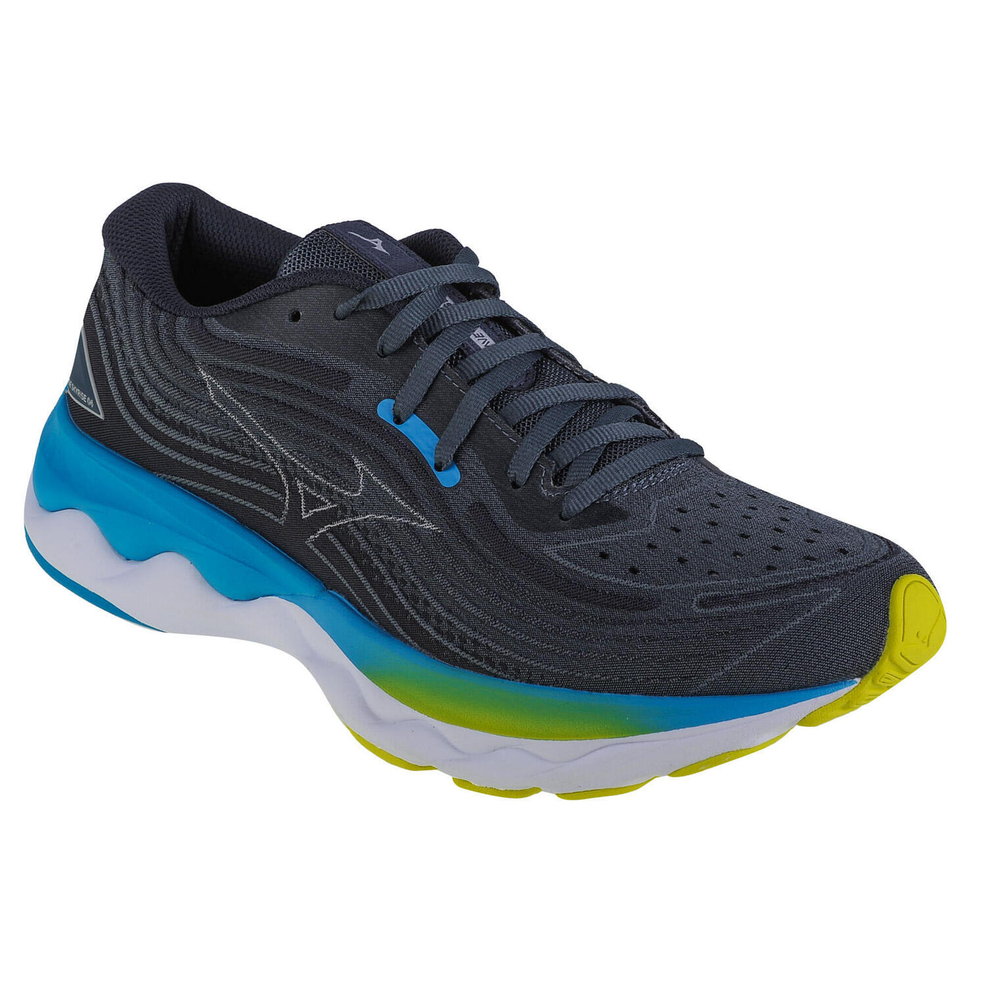 Mizuno - Chaussures De Running Pour Hommes Wave Skyrise 4 - Chaussures De Sport - Bleu|gris - 41 - Decathlon